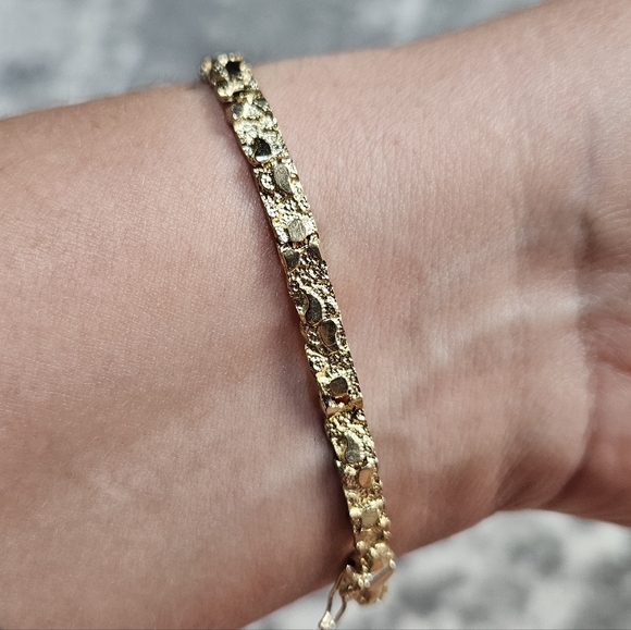 9k Gold Real Solid Yellow 7" 8 Grams - Picture 4 of 14